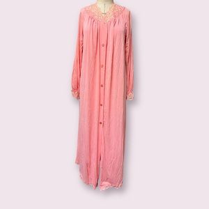 Vintage Pink Shadowline Nightgown Maxi